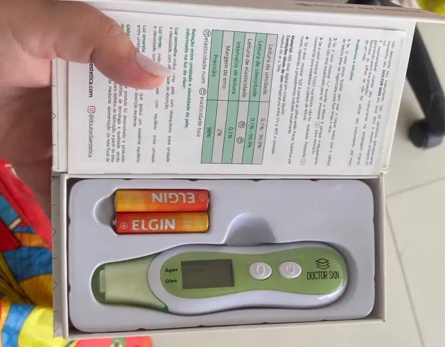 Medidor de Umidade e Oleosidade da Pele Doctor Skin estética facial