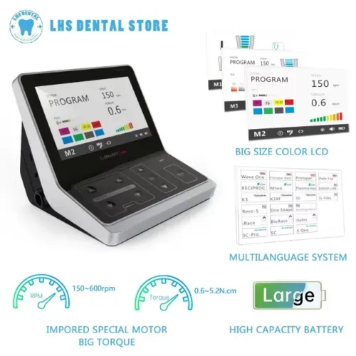 COXO C SMART I PRO Endo Motor Dentário com Localizador Apex, Mini LED 16:1, Contra Cabeça