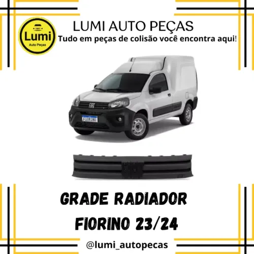 Grade Radiador Fiorino 2023/2024 Preta - NOVA