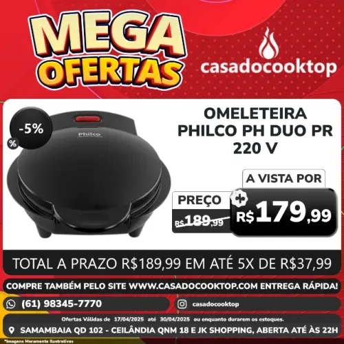 Omeleteira Philco Ph Duo Pr 220v