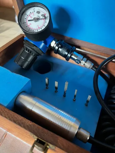 Kit Micro retifica pneumática feito em Israel importado oportunidade