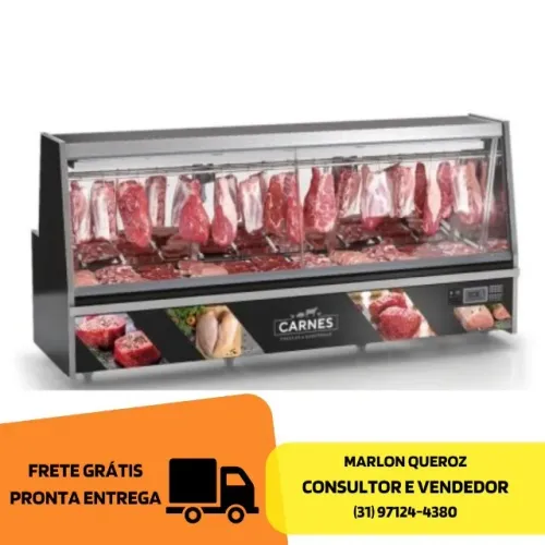 Balcão de Carne 3 Metros Gelopar 220v Novo