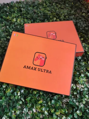Smartwatch Amax ultra lacrado com duas pulseiras