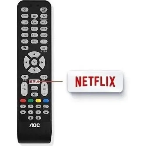 Controle Remoto AOC com botão Netflix