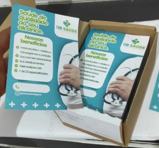 Panfletos para divulgação de empresas e produtos 