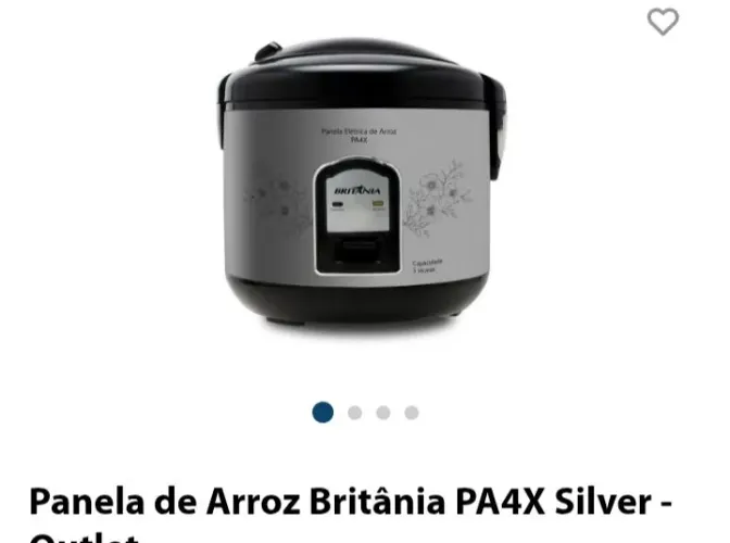 Panela de Arroz Britânia PA4X Silver 220v