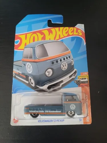 Hot Wheels - Volkswagen T2 Pickup Cinza Escuro - HTC28