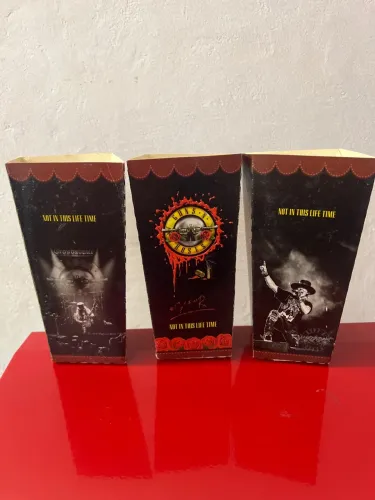 Coleção de Potes de Pipoca Guns N' Roses