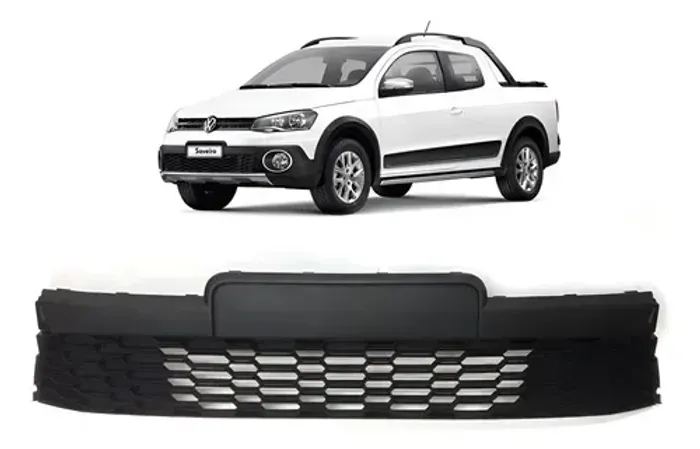 Grade Central Inferior Preta Gol Rallye E Saveiro Cross G6 - 5U0853677G9B9.