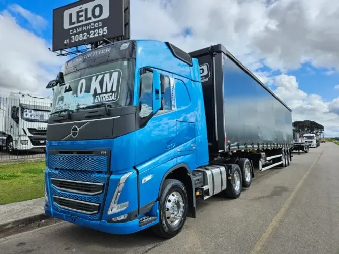 2025 Volvo FH 460 6x2 Globetrotter Ano 25 0km mola + carreta sider noma titanium ano 25 0k