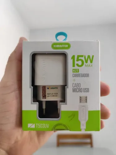 Carregador Kimaster 15W com Cabo Micro USB