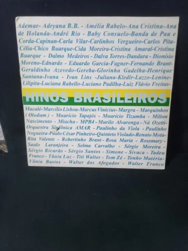 LP Disco Vinil Hinos Brasileiros 1994 Velas participação Chico Paulinho Viola e outros