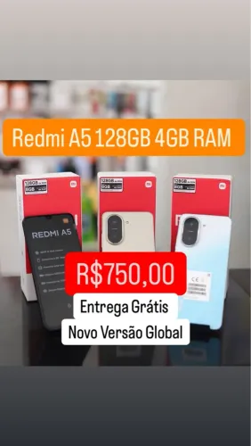 ***Celular Xiaomi Redmi A5 128Gb +04Gb Ram Lacrado Preto Verde Azul Gold Entregamos ***