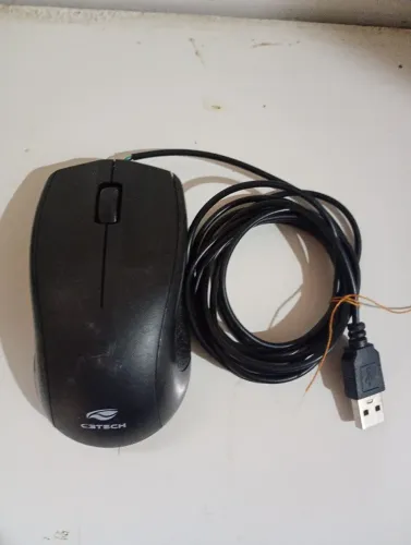 Mouse USB C3Tech com fio ? pronto para PC e notebook