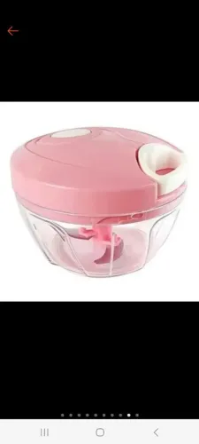 Mini Processador de Alimentos Manual - Rosa
