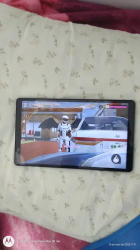 Tablet Samsung A7 Lite avaria, mas funciona normal 