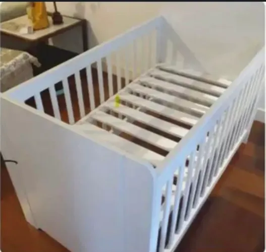 Berço Vira Cama Tulipa Baby Branco 