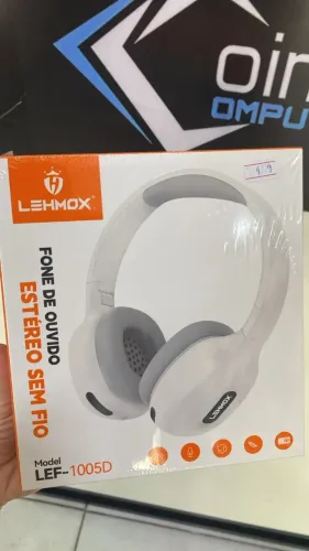 Fone de ouvido sem fio Bluetooth LEF1005D Microfone Academia Esportes Loja Coimbra Entrega