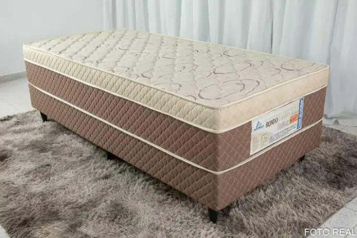 Cama Box Solteiro Ortopédico com Espuma D33 Rondoconfort- Produto Novo