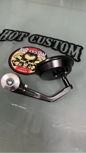 Espelho Retrovisor Giratório para Ponta de Guidão Moto
