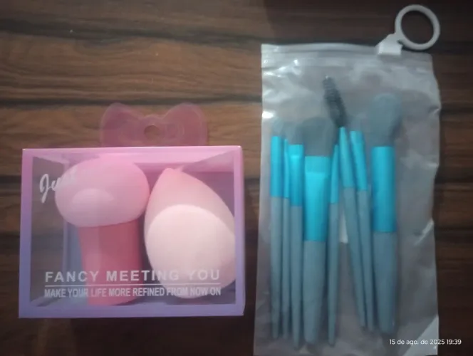 Kit de maquiagem completo - pincéis e esponjas