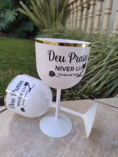 Taças gin e sacola kraft Personalizadas - com sua logo