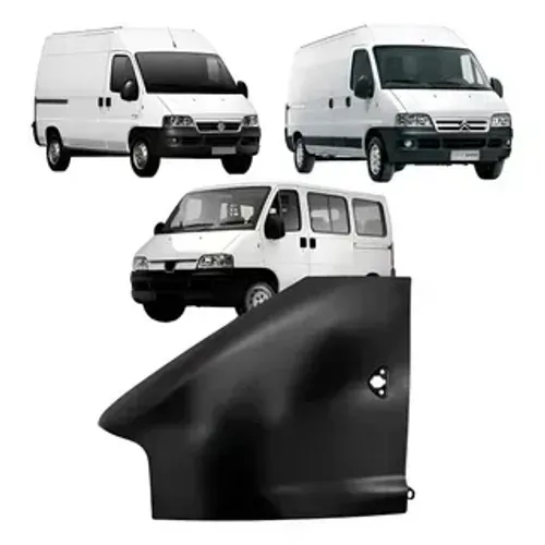 Paralama Ducato 2005 2006 2007 2008 2009 2010 2011 2012 2013 2014 2015 2016 2017 com Furo