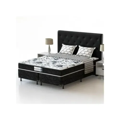 Cama Box Casal + Colchão Style 1,88m x 1,38m Molas Ensacadas