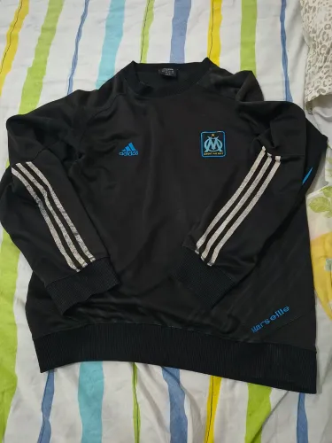 Moletom Olympique de Marsseille Adidas original tamanho 14 16 anos serve um P 