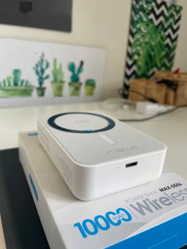 Carregador Portátil Wireless 10000mAh IT-BLUE MAX-0556