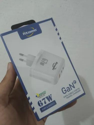 Carregador Atomo 67W GaN tipo C USB-C Novo!