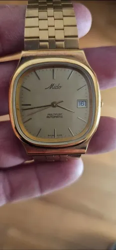 Relógio 80's Mido Multifort Automático Raro/ Dourado Rolex Ômega Tissot Cartier