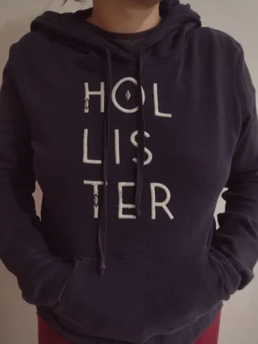 Moletom Hollister Original Tam G Azul Marinho