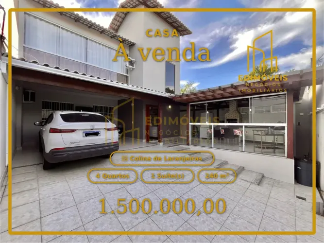Lindíssima casa duplex em Colina de Laranjeiras 4 quartos e espaço gourmet!