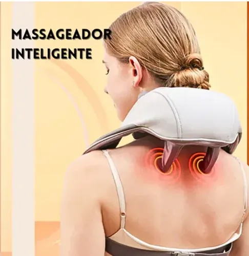 Massageador De Pescoço Inteligente De Compressão / Sem Fio / Alívio Da Dor de Pescoço e Co