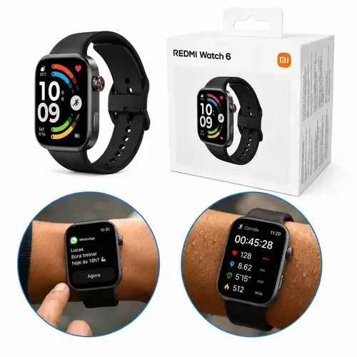Redmi Watch 6 Azul, Prata e Preto NOVO FAZEMOS ENTREGAS