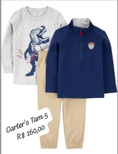 3 peças menino Carter's Tam 5