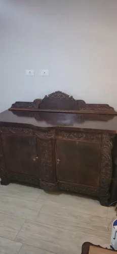 Buffet Colonial Benjamin Lafer Madeira Maciça Década de 1950