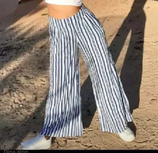 Pantalona listra azul