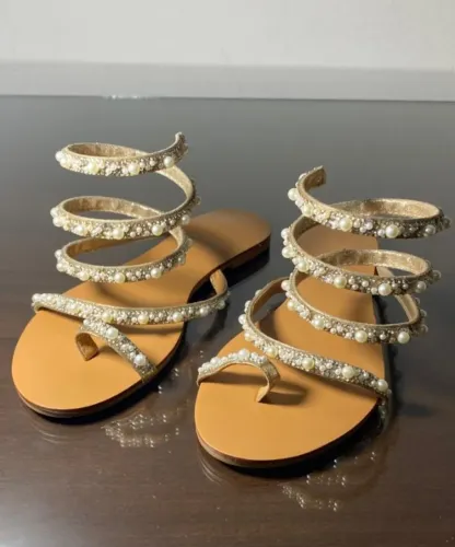 Sandália Rasteira Snake - Tam.34