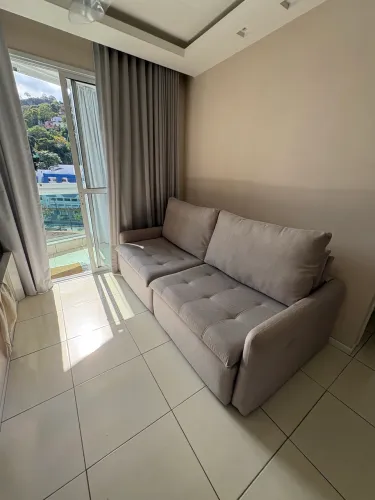 Sofá retrátil linho 2,20m