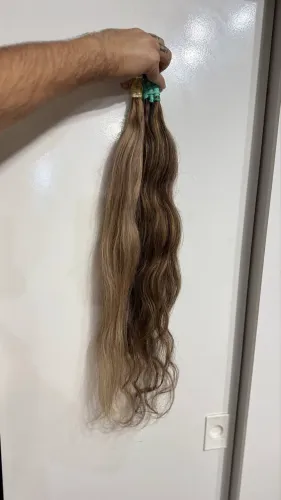 Mega hair humano 75cm cabelo gaúcho