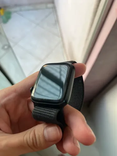 Apple Watch SE (2ª Gen) 44mm GPS - Bateria 100% - Caixa e Cabo