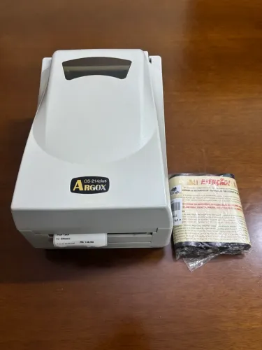 Impressora de Etiquetas Argox OS-214plus + KIT Ribbon