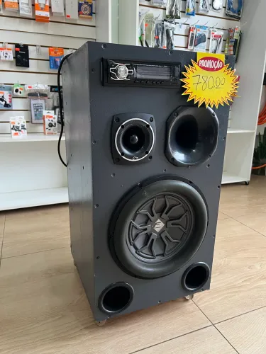 Caixa som subwoofer caixa bob