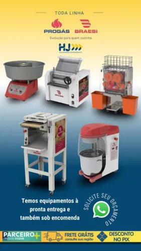 Bh equipamentos Braesi, panificação e produção de alimentos Batedeira, cilindro e mais