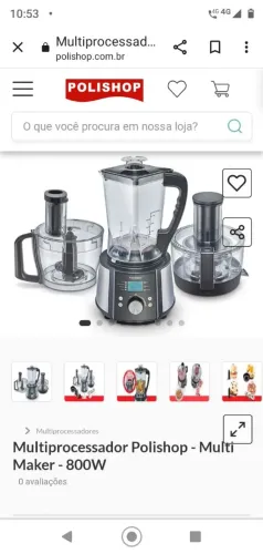Multi maker processador que cozinha voltagem 127v Polishop