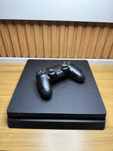 Ps4 slim 1TB - 1 controle + suporte