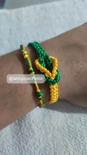 Torcida em casa detalhe pulseira