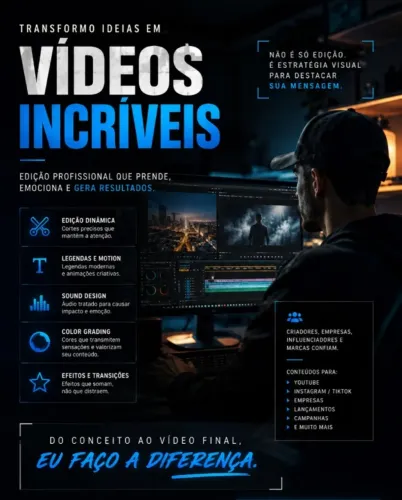 Editor de vídeos profissional